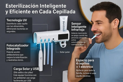 SOPORTE ESTERILIZADOR UV-DISPENSADOR DE CREMA