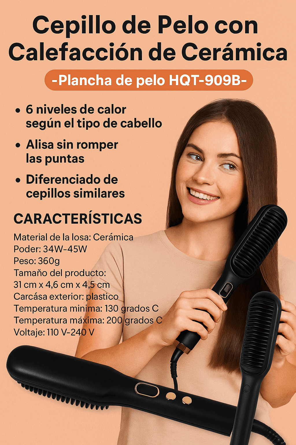 CEPILLO ALISADOR CON PANTALLA