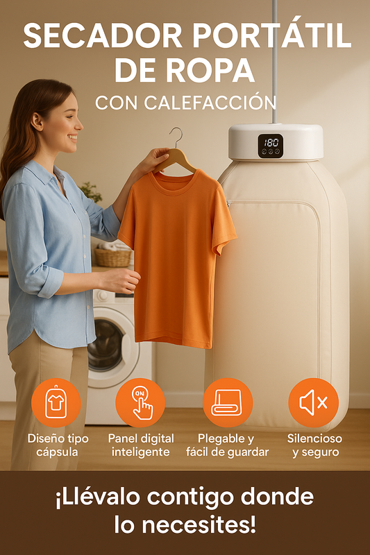 SECADOR ELECTRICO PLEGABLE DE ROPA
