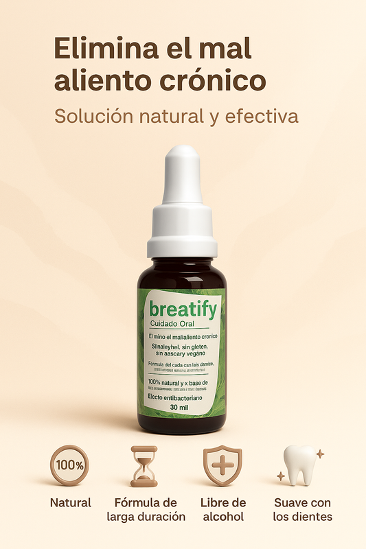 ¿Quieres un aliento fresco y una boca realmente limpia? llego BREATIFY 30ml