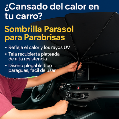 SOMBRILLA PARA INTERIOR DE CARRO CON FILTRO UV- Cuida del SOL el interior de tu vehiculo